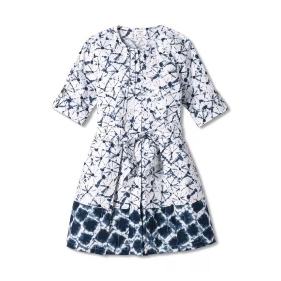 THAKOON FOR TARGET SHIBORI PRINT BLUE DRESS - Picture 4 of 4